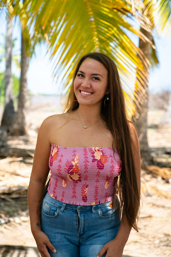 Kamo'i Tube Top - Lilac Luau