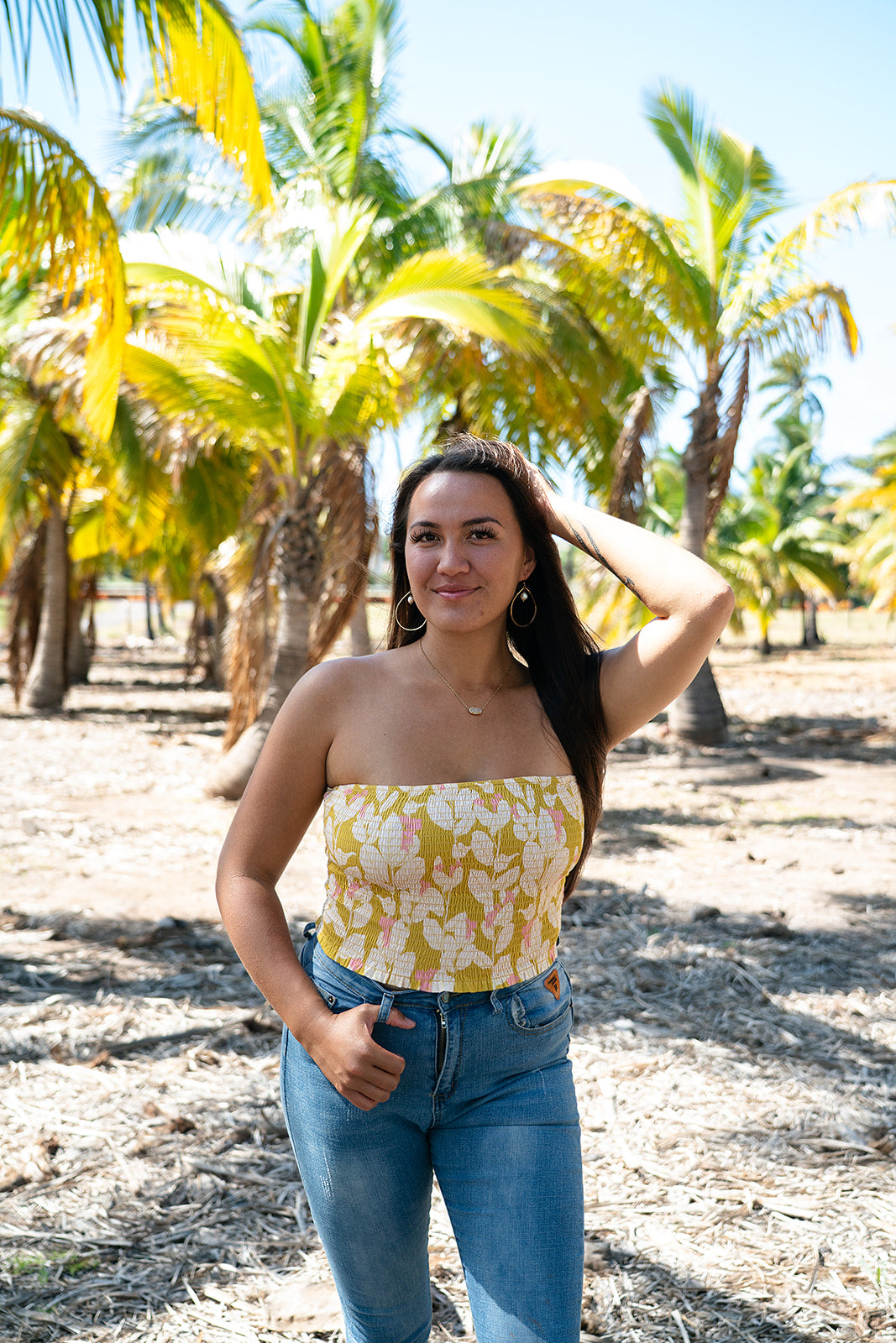 Kamo'i Tube Top - Lemon