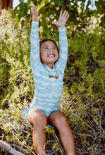 Load image into Gallery viewer, Waves Long Sleeve Keiki  Swimsuit
